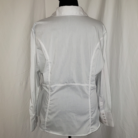 Ashley Stewart 26 Signature button white shirt - Picture 2 of 8